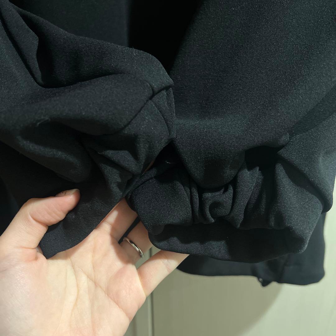 Lui's ジョーゼットスタンドハーフZIPカットソー