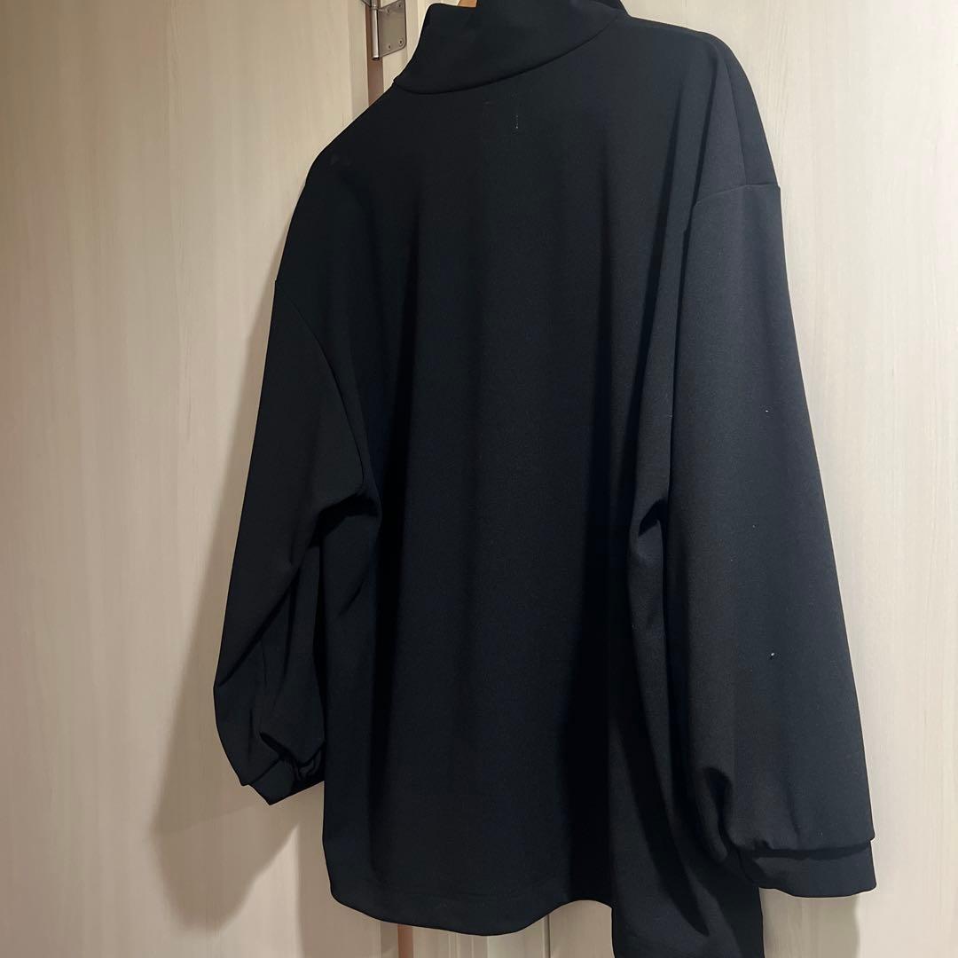 Lui's ジョーゼットスタンドハーフZIPカットソー