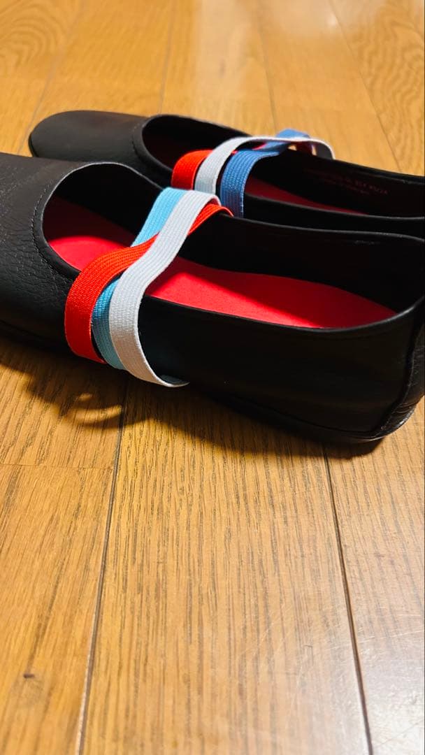 CAMPER TWINS 黒 レザー 靴