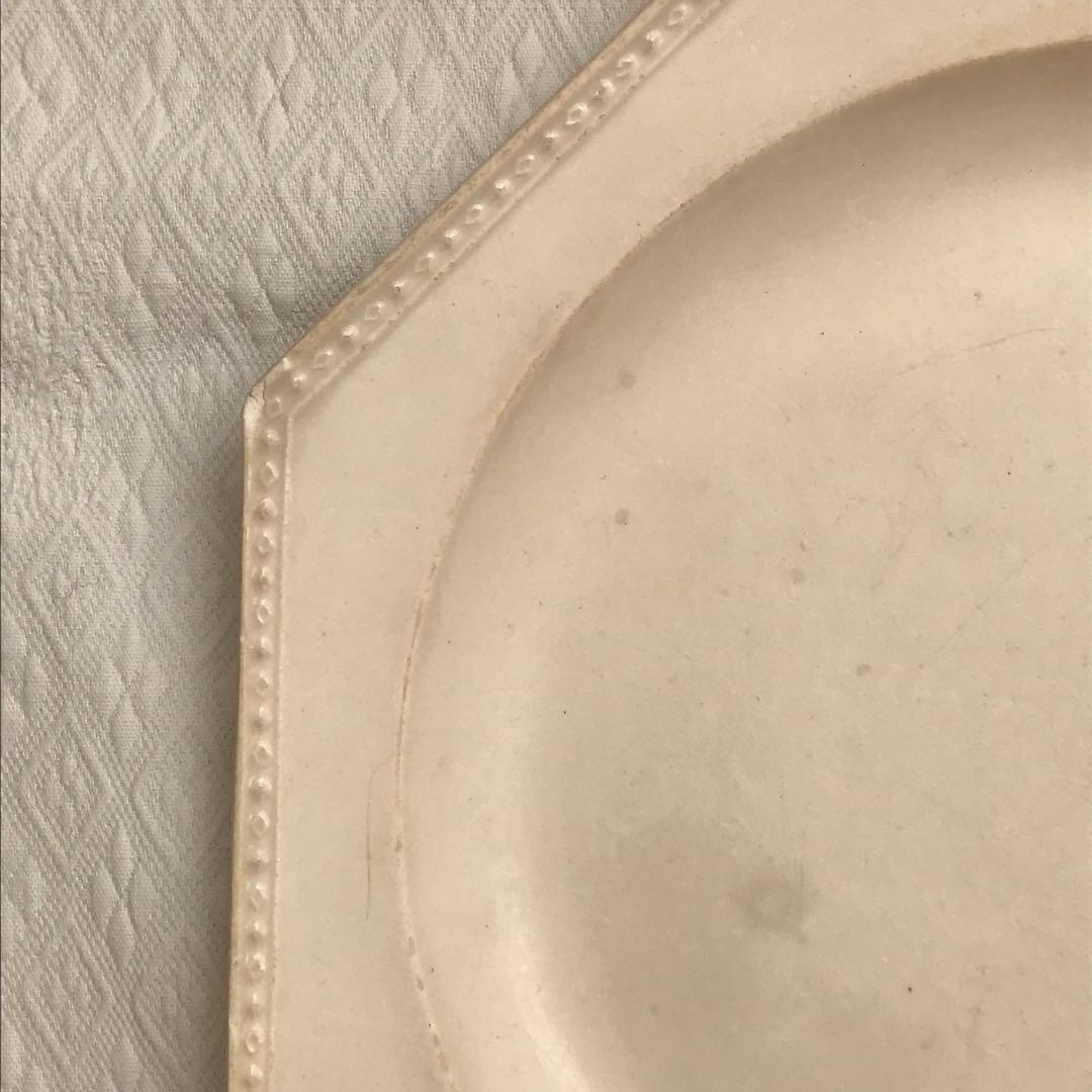 クレイユ CREIL オクトゴナル ディナープレート フランスアンティーク