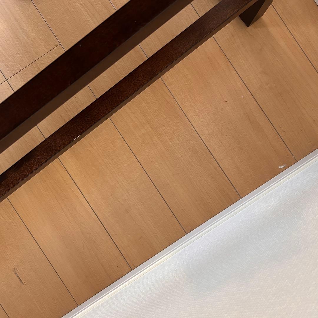 ACTUSダークブラウン木製テーブル(事務机)　展示品