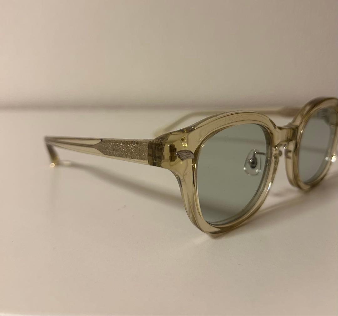 ポンパドールN.S.H クリアイエローフレーム サングラス