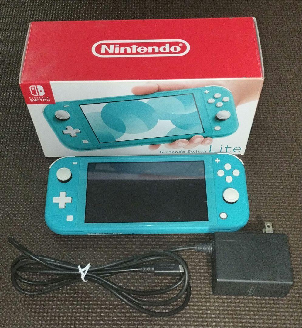 【未使用に近い】Nintendo Switch Light ターコイズ 外箱付