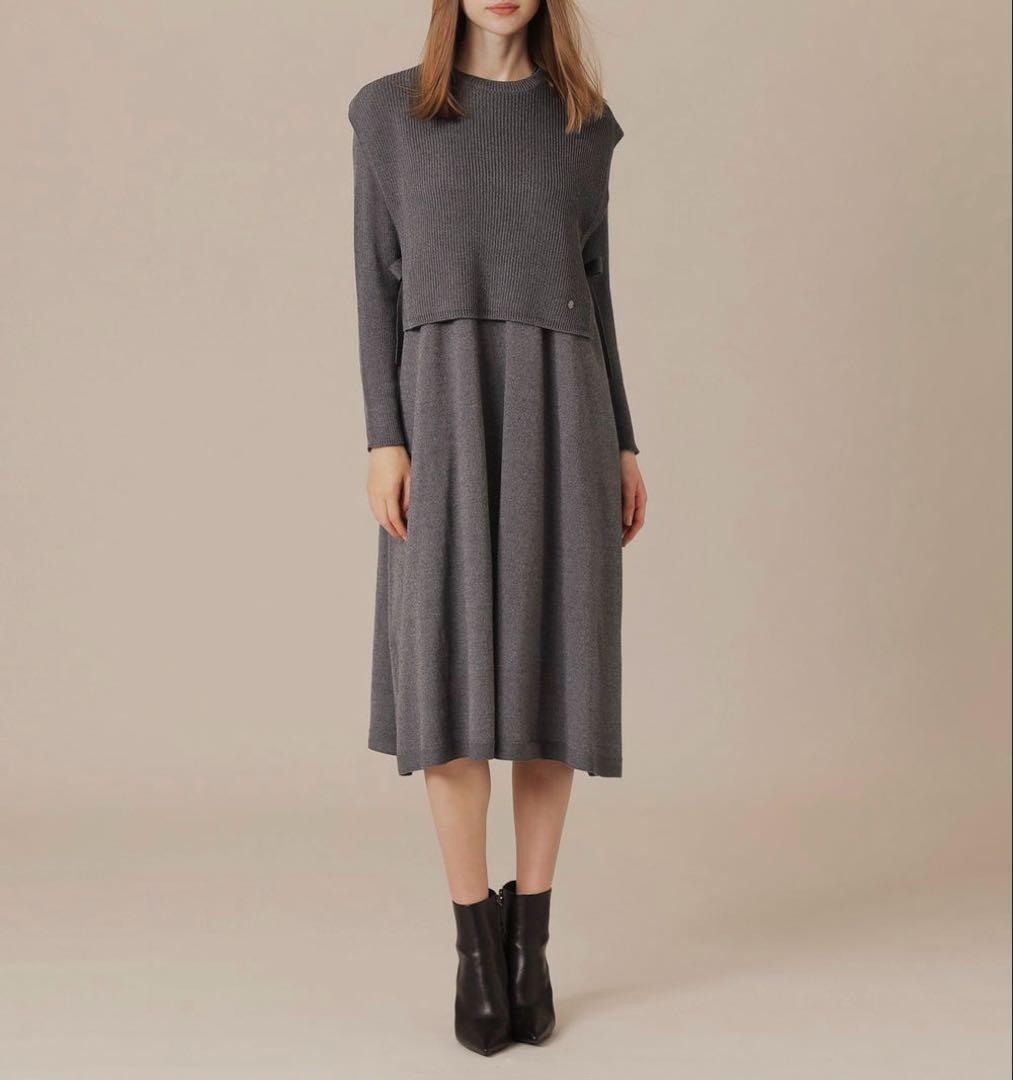 未使用級✨定価7.5万✨マッキントッシュロンドン　セットアップワンピース　グレー