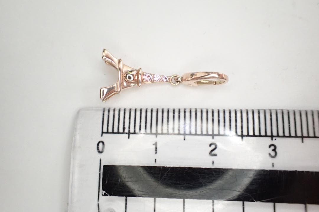 30/美品 ポンテヴェキオ K9PG エッフェル塔 ペンダントトップ チャーム