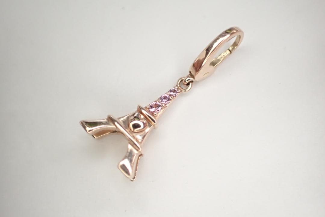 30/美品 ポンテヴェキオ K9PG エッフェル塔 ペンダントトップ チャーム