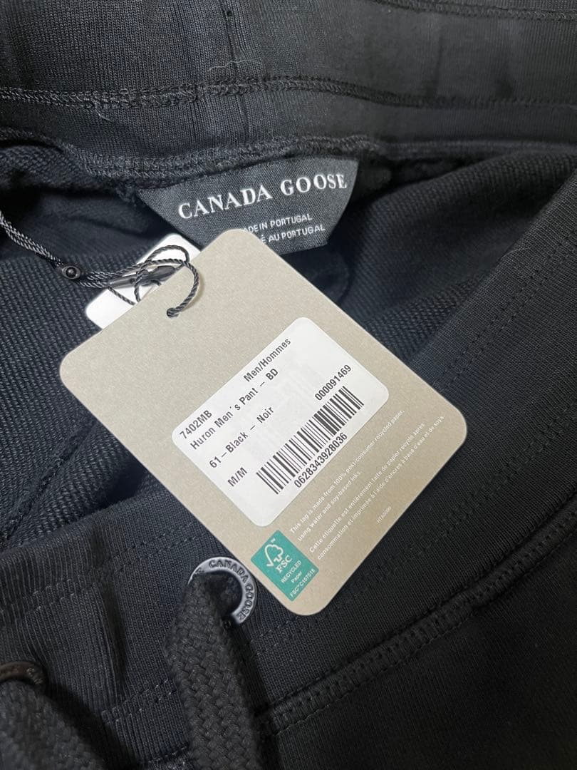 最終値下げ　新品　カナダグース HURON PANTS ブラックレーベルMサイズ