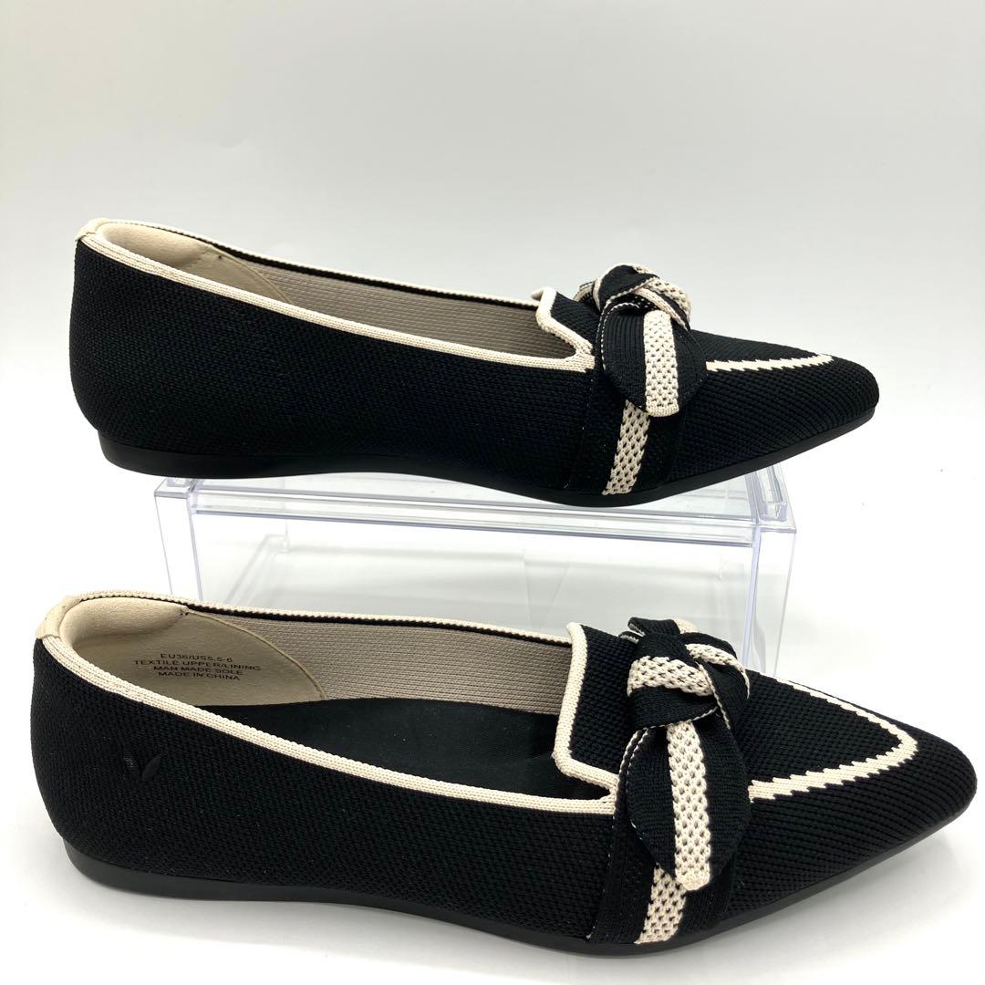 【現行品】　VIVAIA Michelle フラット　パンプス　36 リボン