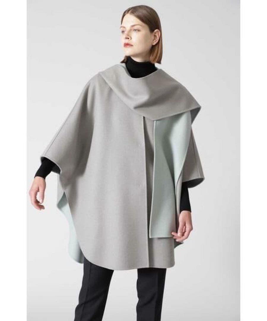 ADORE（アドーア） ツートン リバーフードコート／ポンチョコート