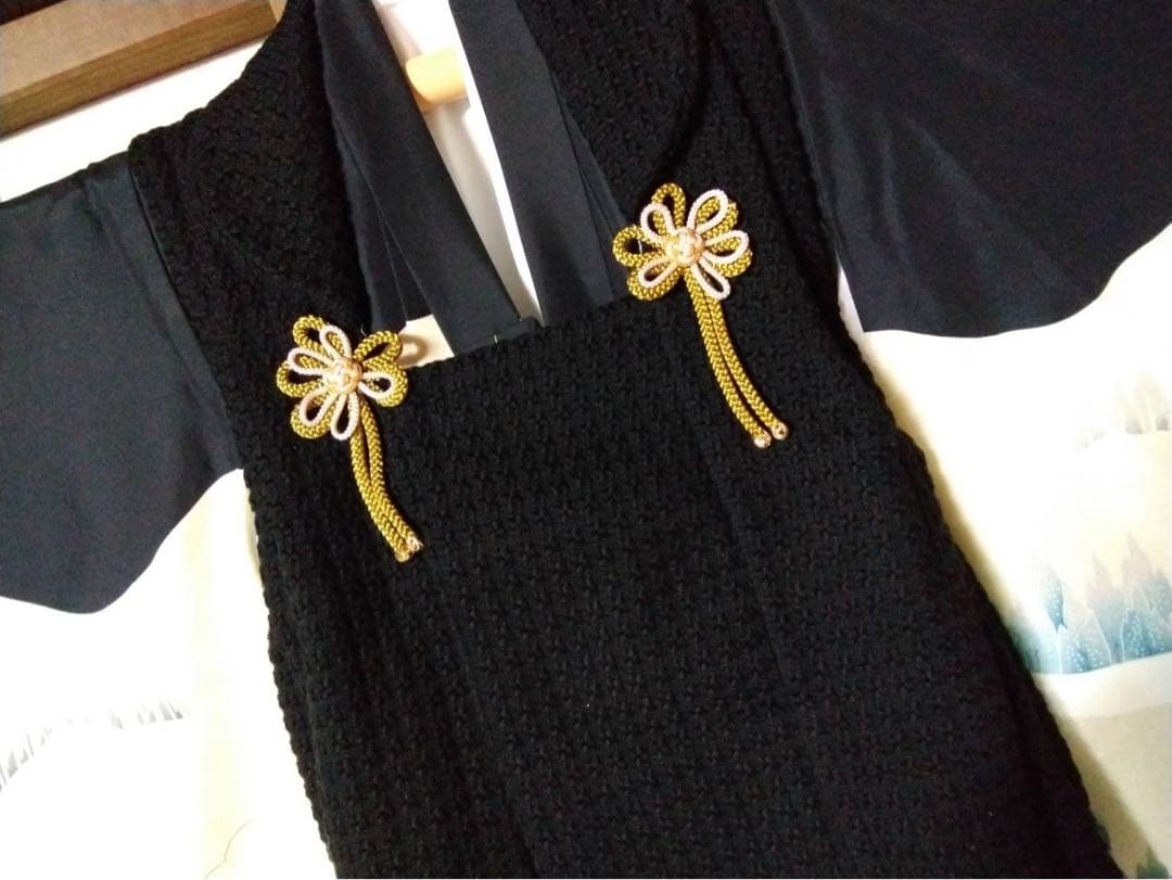 男の子用・3歳から5歳向け・表側正絹・お着物とお被覆のセット・巾着付き