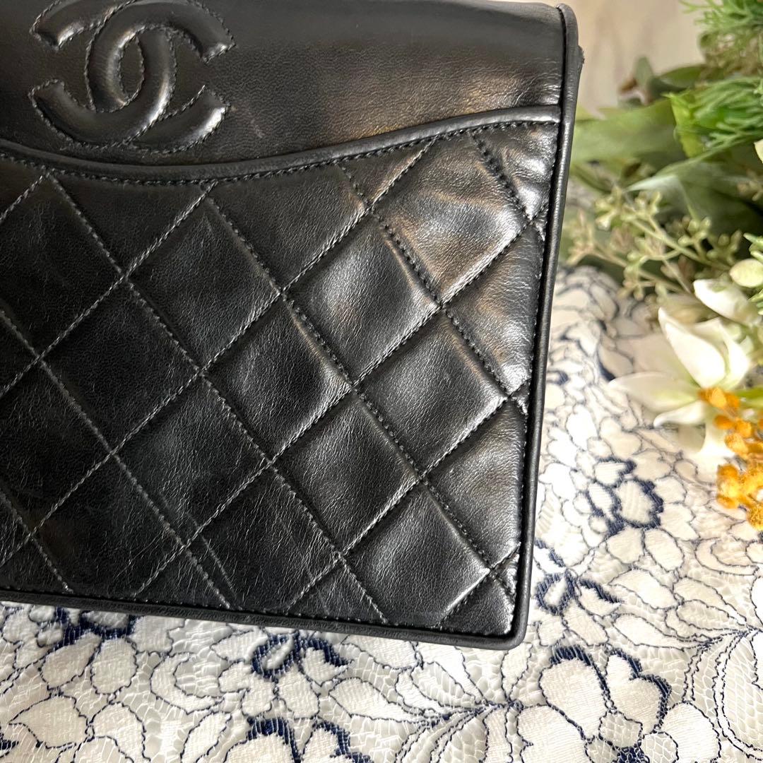 【のこぎり】CHANEL チェーンショルダーバッグ マトラッセ