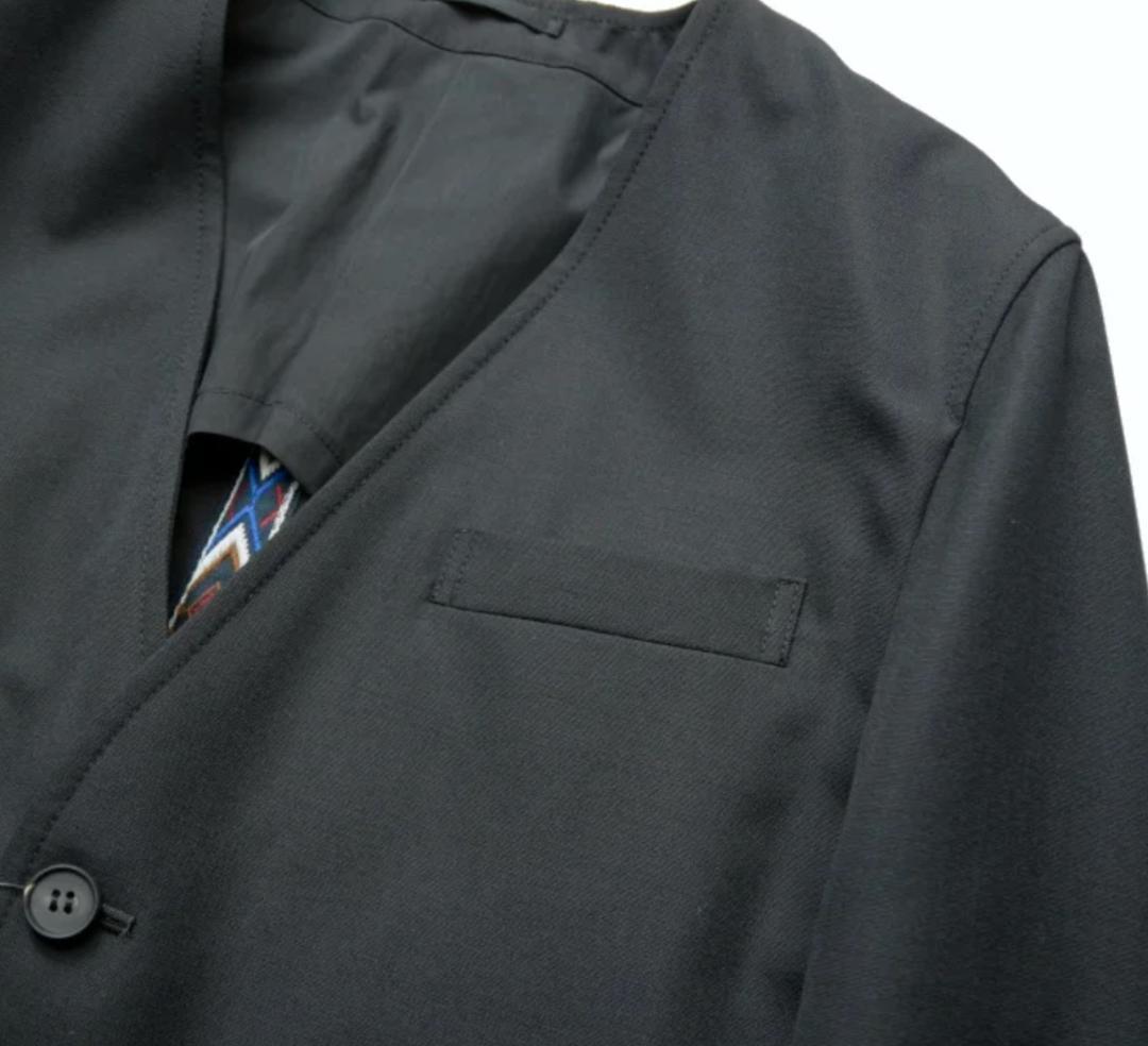 コムデギャルソンオム ノーカラージャケット サイズS