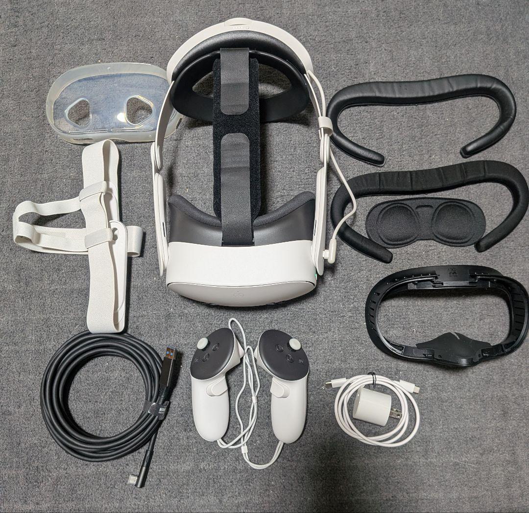 美品　 Quest 3S　128GB VRヘッドセット＋アクセサリー4点