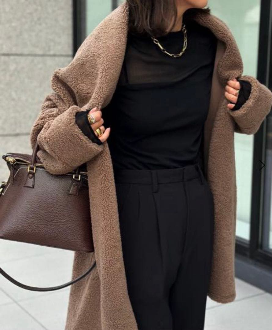 専用です新品タグ付きEmmaTaylorボンディングボアコートモカ 追加生産