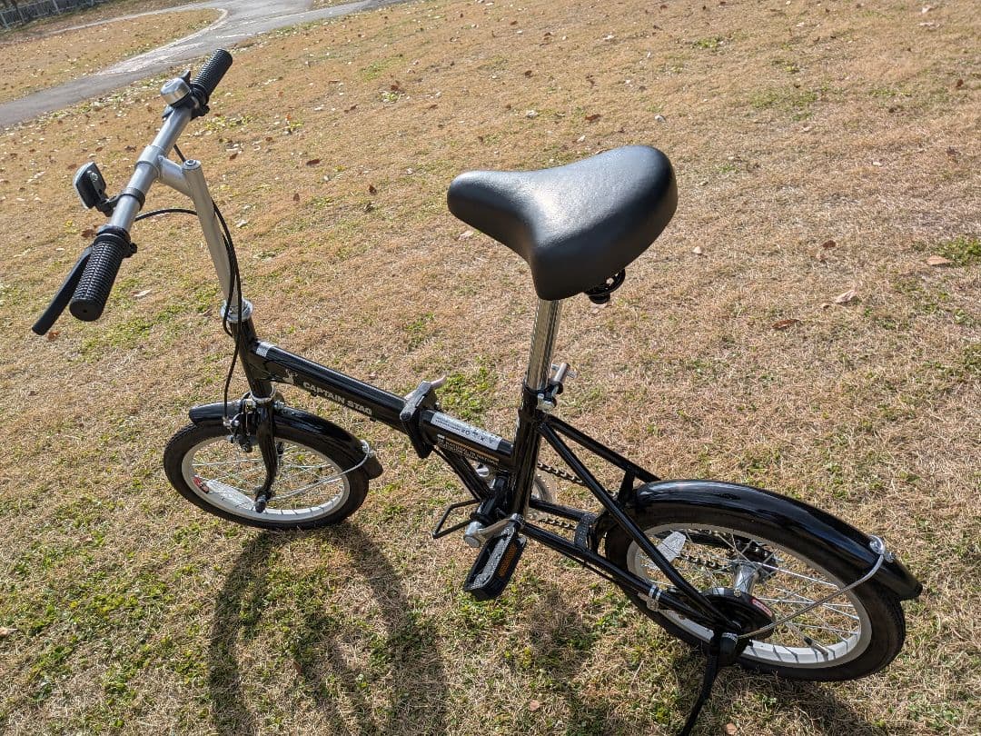 CAPTAIN STAG 折りたたみ自転車 ブラック 16インチ