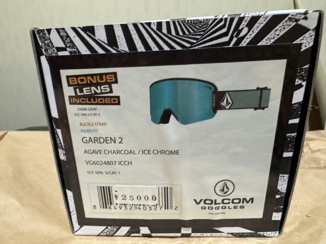 新品未使用 VOLCOM ゴーグル ブルーミラーレンズ