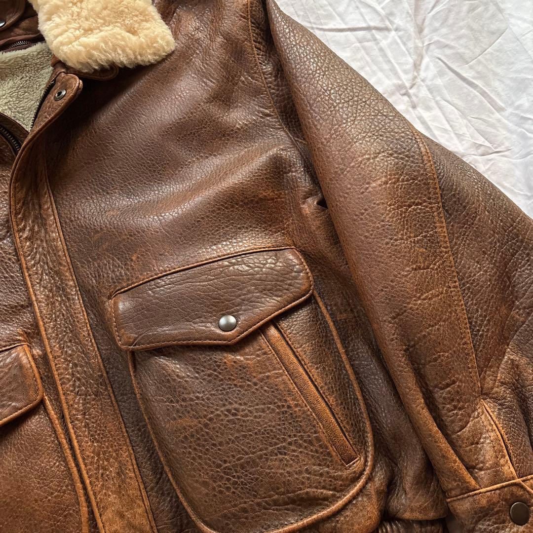 【90s】vintage G-1 レザー フライトジャケット 3way 本革