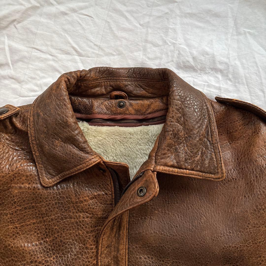 【90s】vintage G-1 レザー フライトジャケット 3way 本革