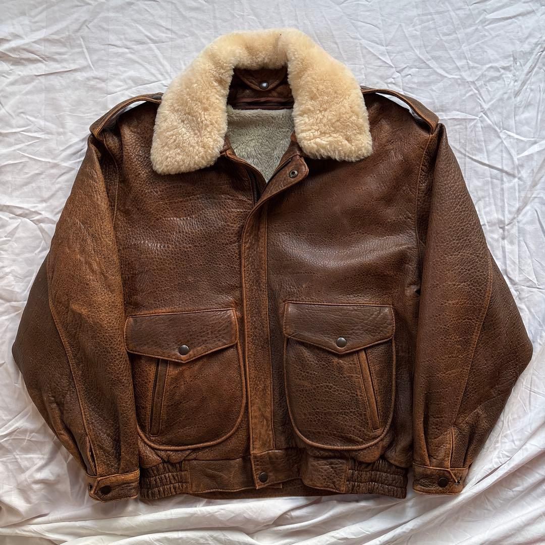 【90s】vintage G-1 レザー フライトジャケット 3way 本革