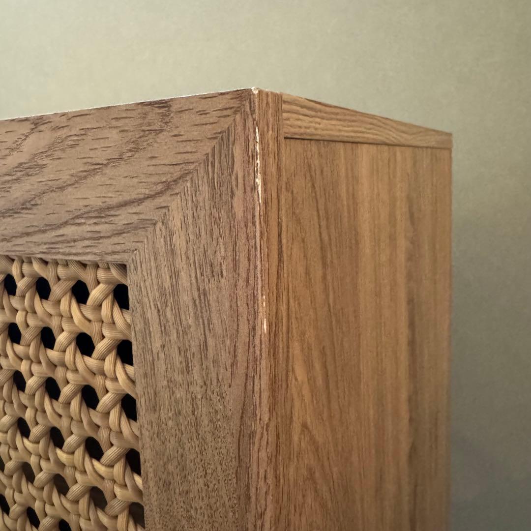 LOWYA ロウヤ　ラタン調　キャビネット　120cm