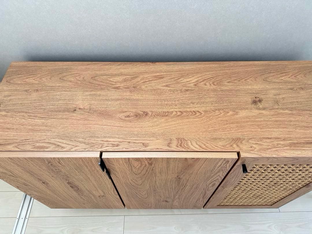 LOWYA ロウヤ　ラタン調　キャビネット　120cm