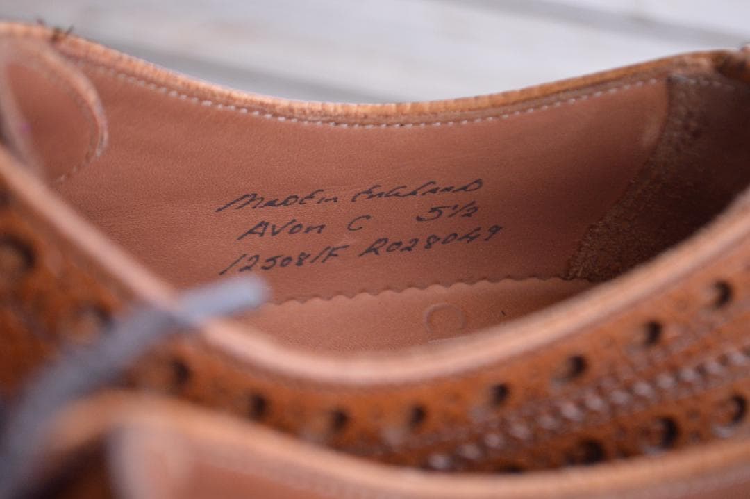 CHEANEY　AVON　C　5.5F　タンブラウン　シューツリー付き　エイボン