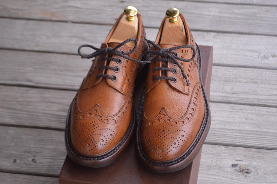 CHEANEY　AVON　C　5.5F　タンブラウン　シューツリー付き　エイボン