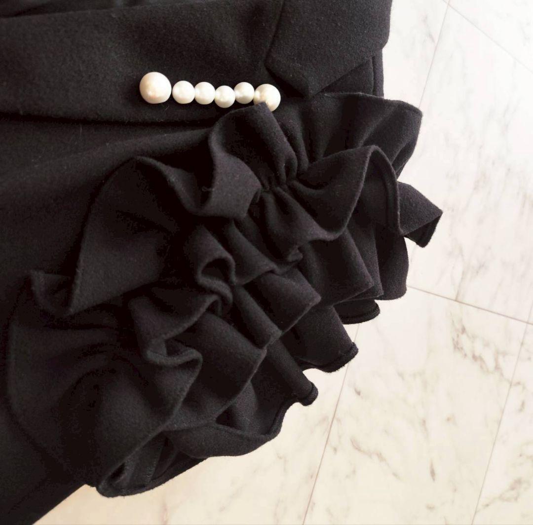 hue day to evening FRILL SLEEVE GILET ジレ