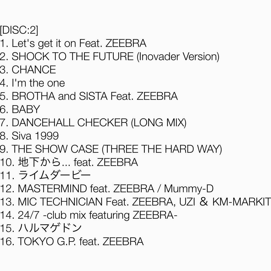 邦楽 Zeebra 100 Feat.~25th Anniversary Box~