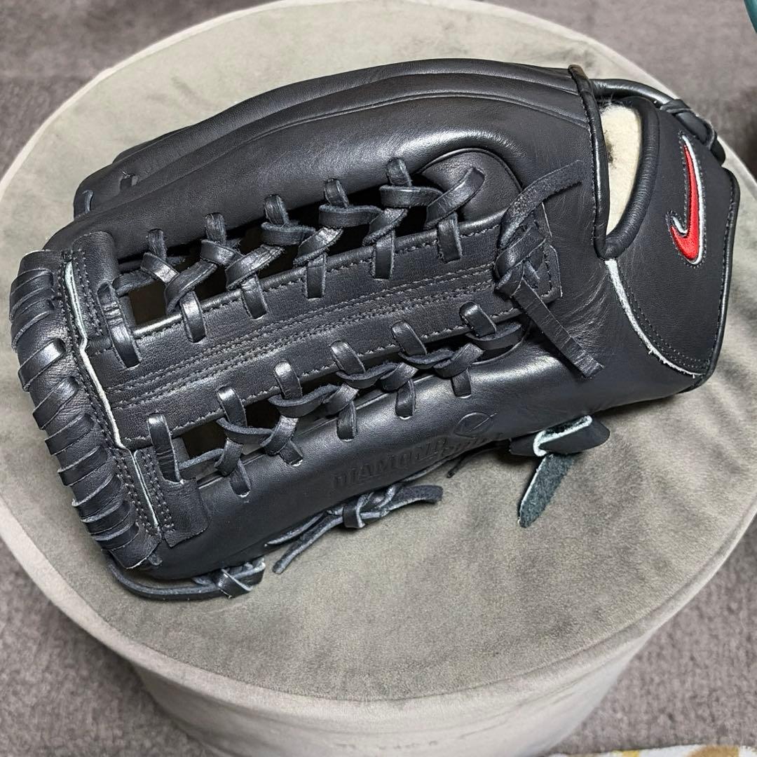 【左利き用】レア品 NIKE ダイアモンドプロJ 軟式グローブ ブラック