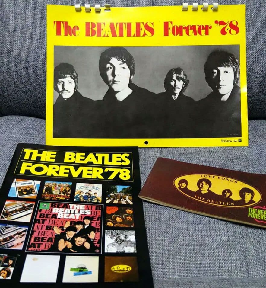 j*6様 レア！！ビートルズ レコードの帯、非売品ブック、コースター、カレンダー