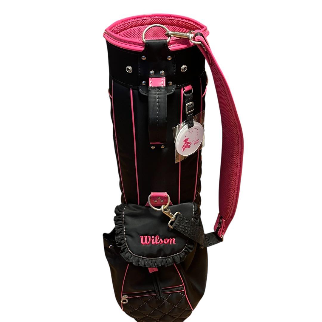 未使用 ウィルソン Wilson ベア キャスター付き キャディバッグ ブラック