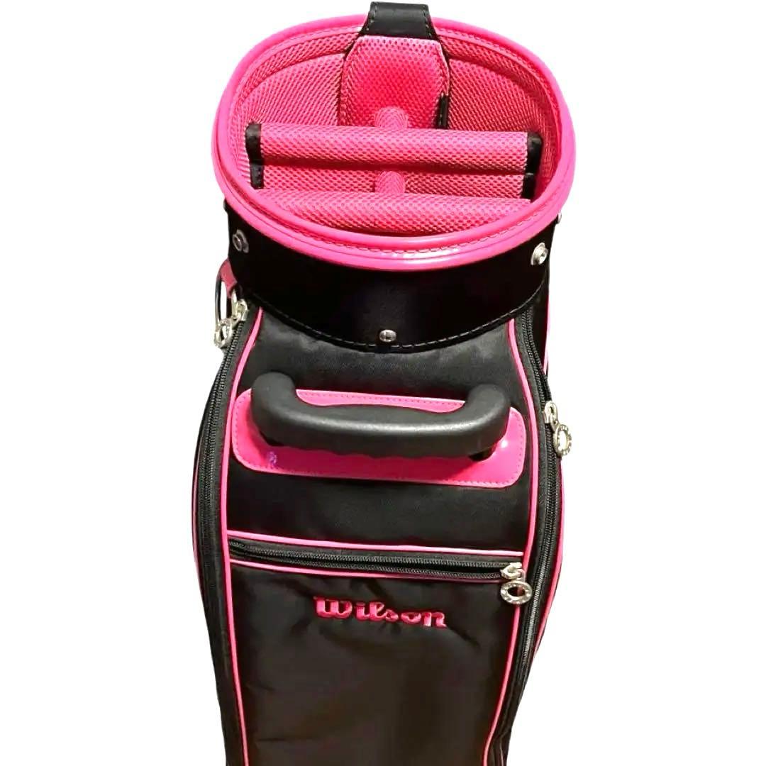 未使用 ウィルソン Wilson ベア キャスター付き キャディバッグ ブラック
