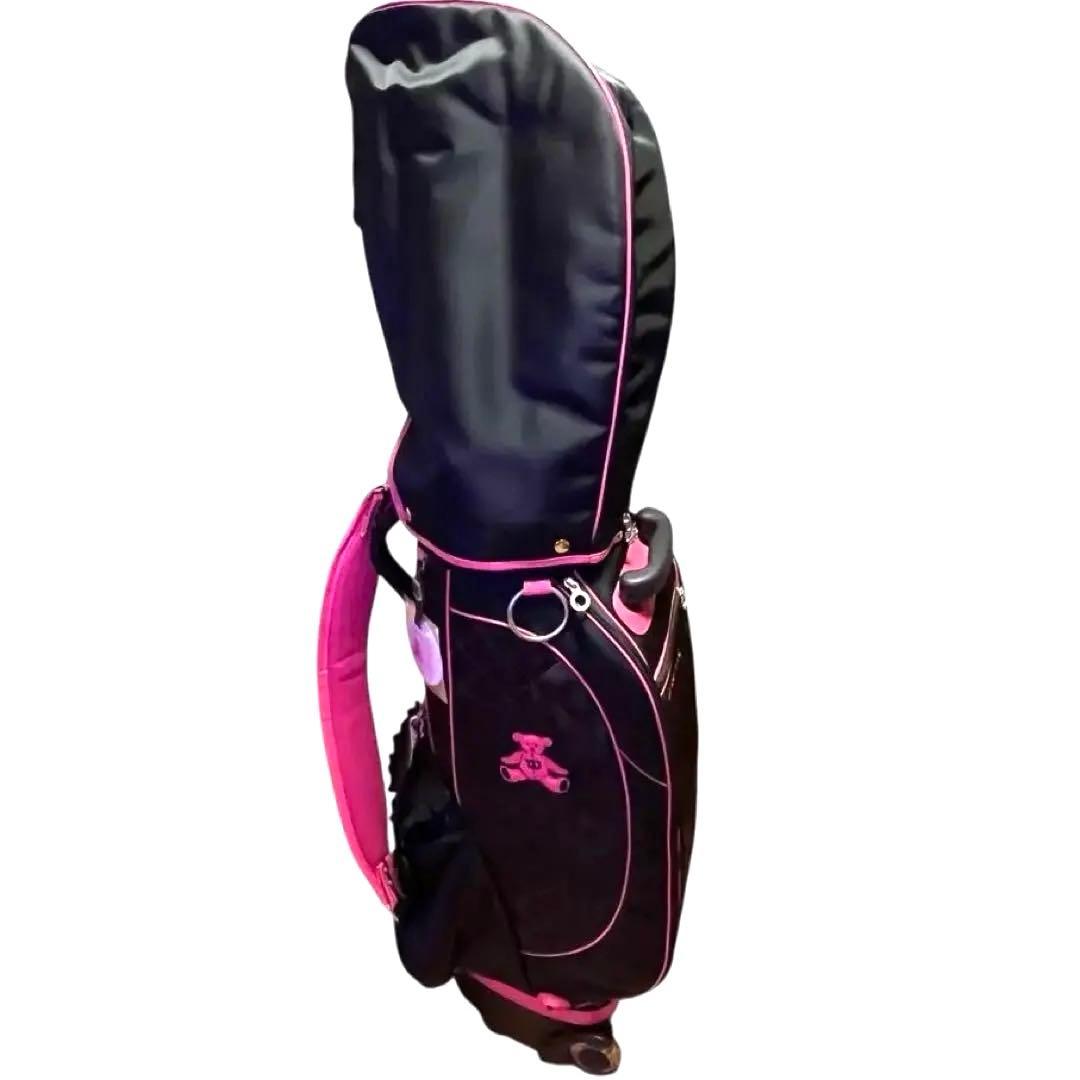 未使用 ウィルソン Wilson ベア キャスター付き キャディバッグ ブラック