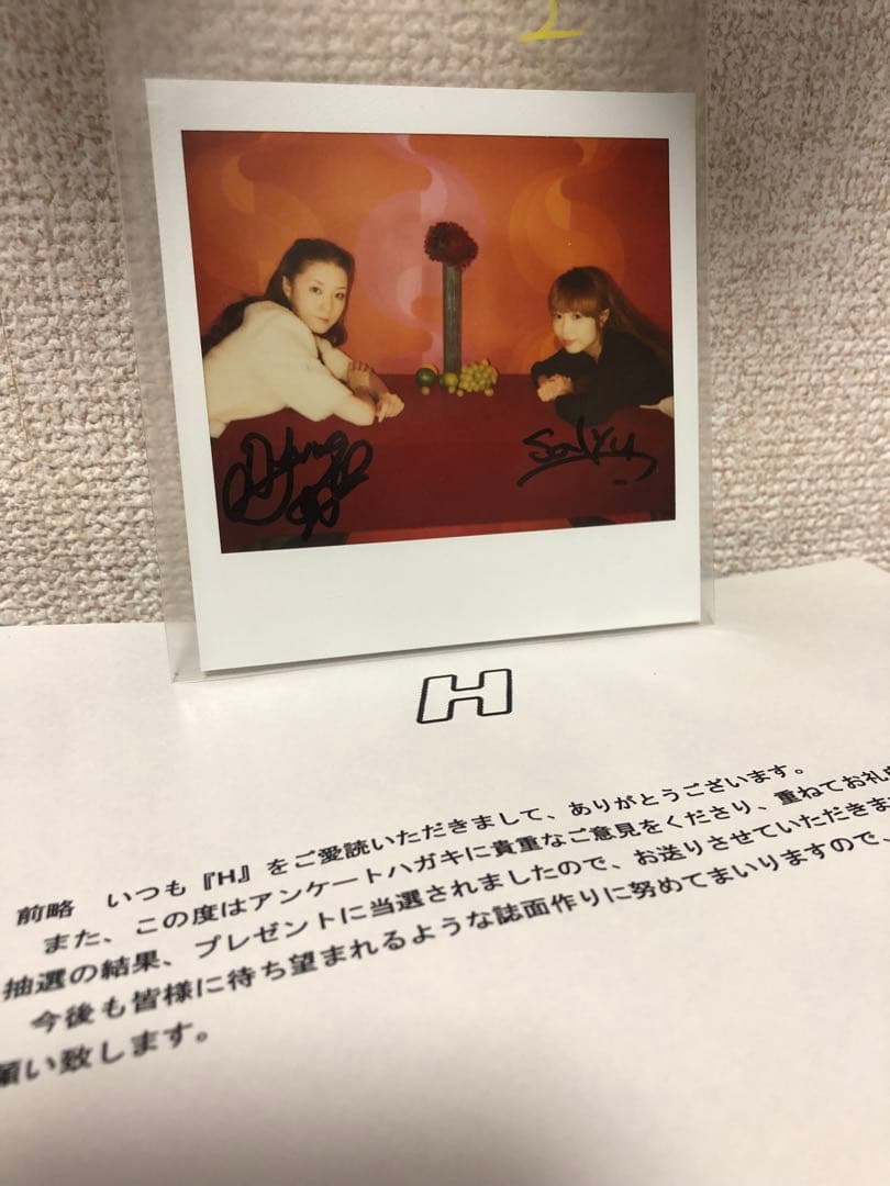 リリイ・シュシュのすべて 伊藤歩✖️Salyu 対談 直筆サイン入り写真 当選品