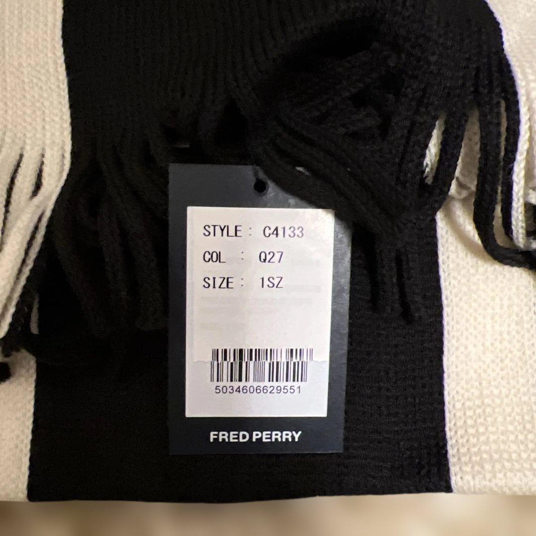 新品未使用　FRED PERRY ストライプマフラー　フレッドペリー　マフラー