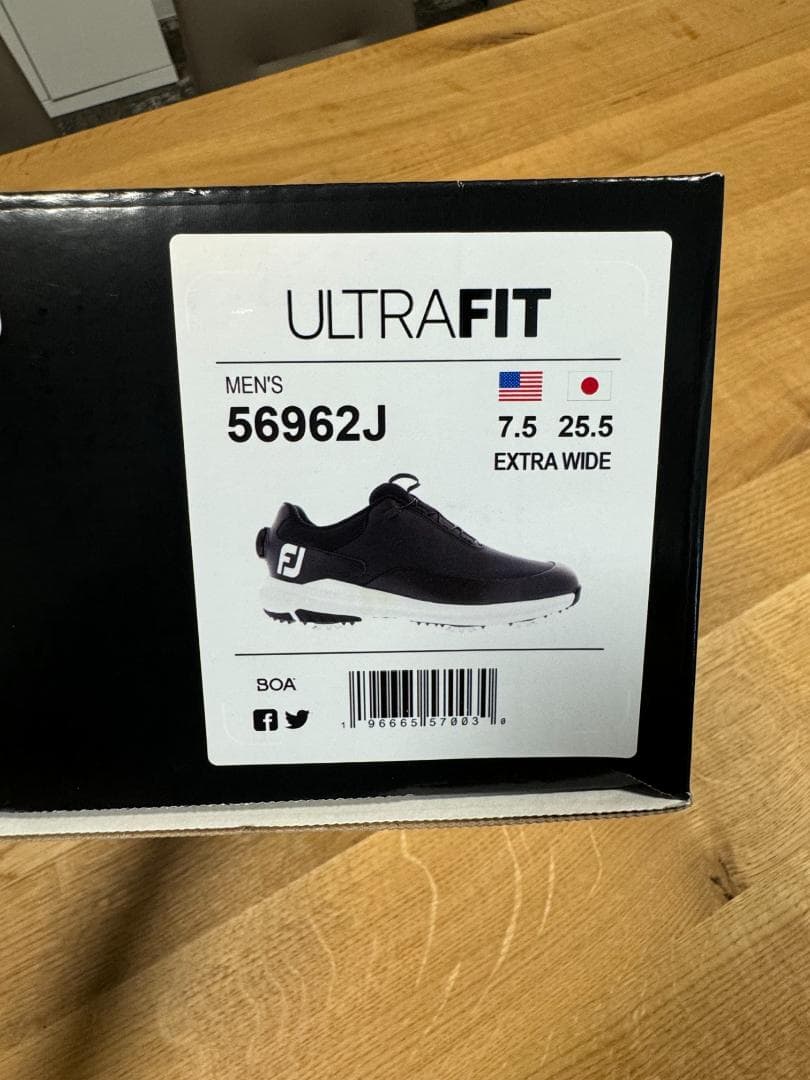 【あしたのジョー】FOOTJOY ULTRA FIT BOA 7.5　黒