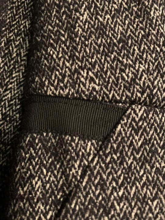 値下げ☆ 美品　ポール カ　PAULE KA　シルクツイード　黒コート コート