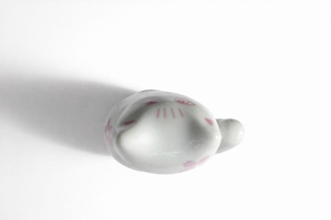 リサ・ラーソン 「まねくねこのこ」 桜柄 波佐見焼 招き猫 （入手困難）