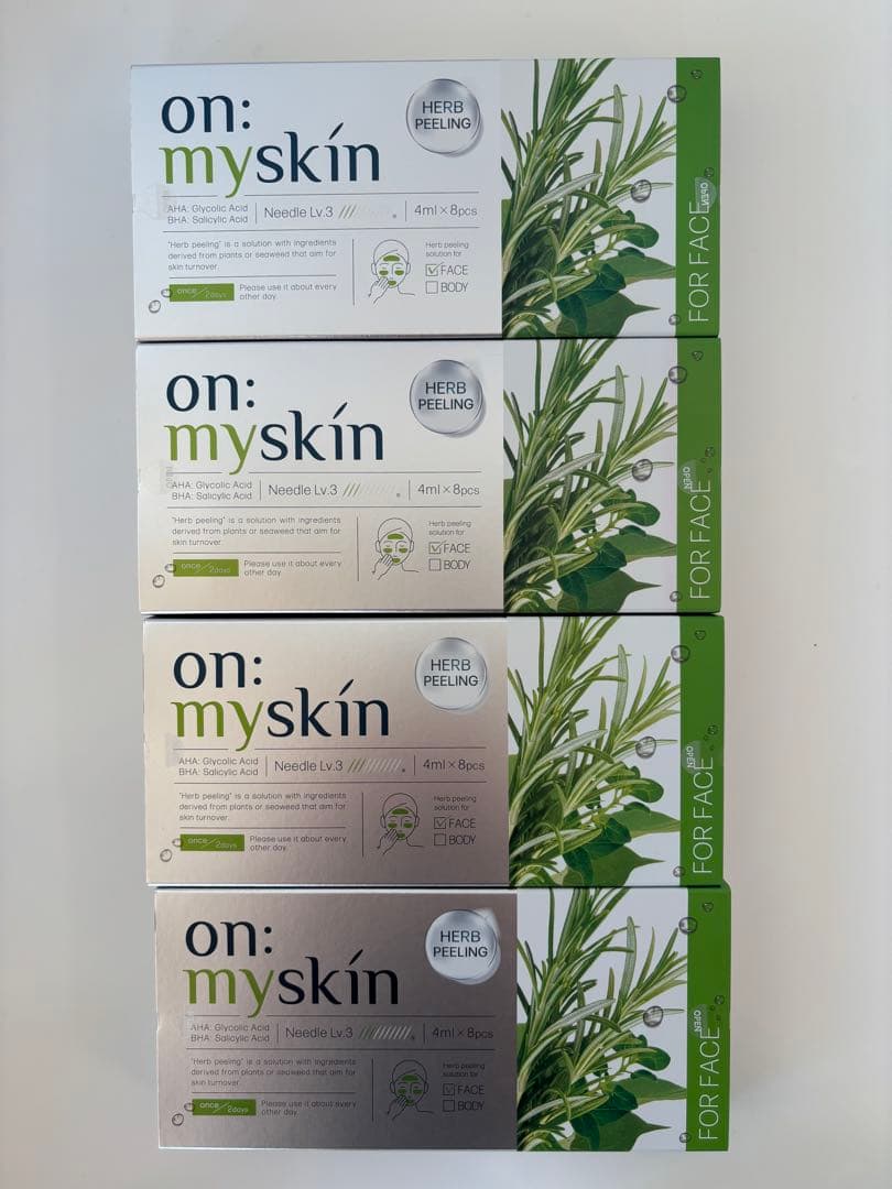 【新品】on: my skin オンマイスキン ハーブピーリングマスク　　4個