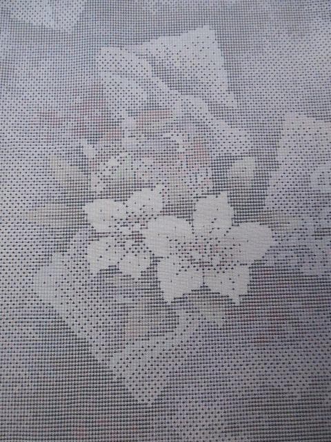 新古品！白大島紬＊７マルキ＊本場大島紬＊色紙文＊着物＊１５９ｃｍ＊裄６３