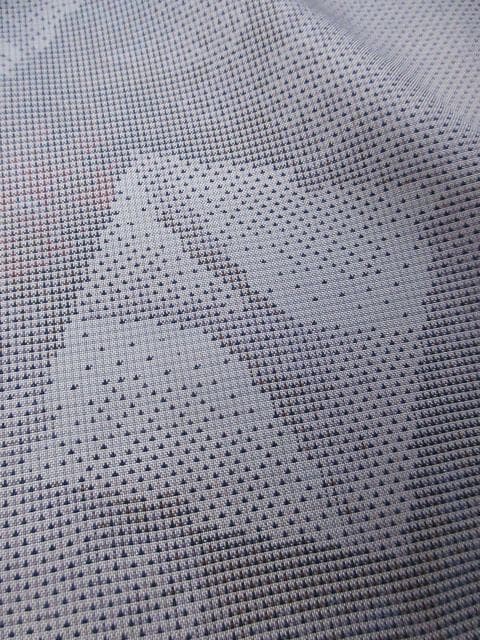 新古品！白大島紬＊７マルキ＊本場大島紬＊色紙文＊着物＊１５９ｃｍ＊裄６３