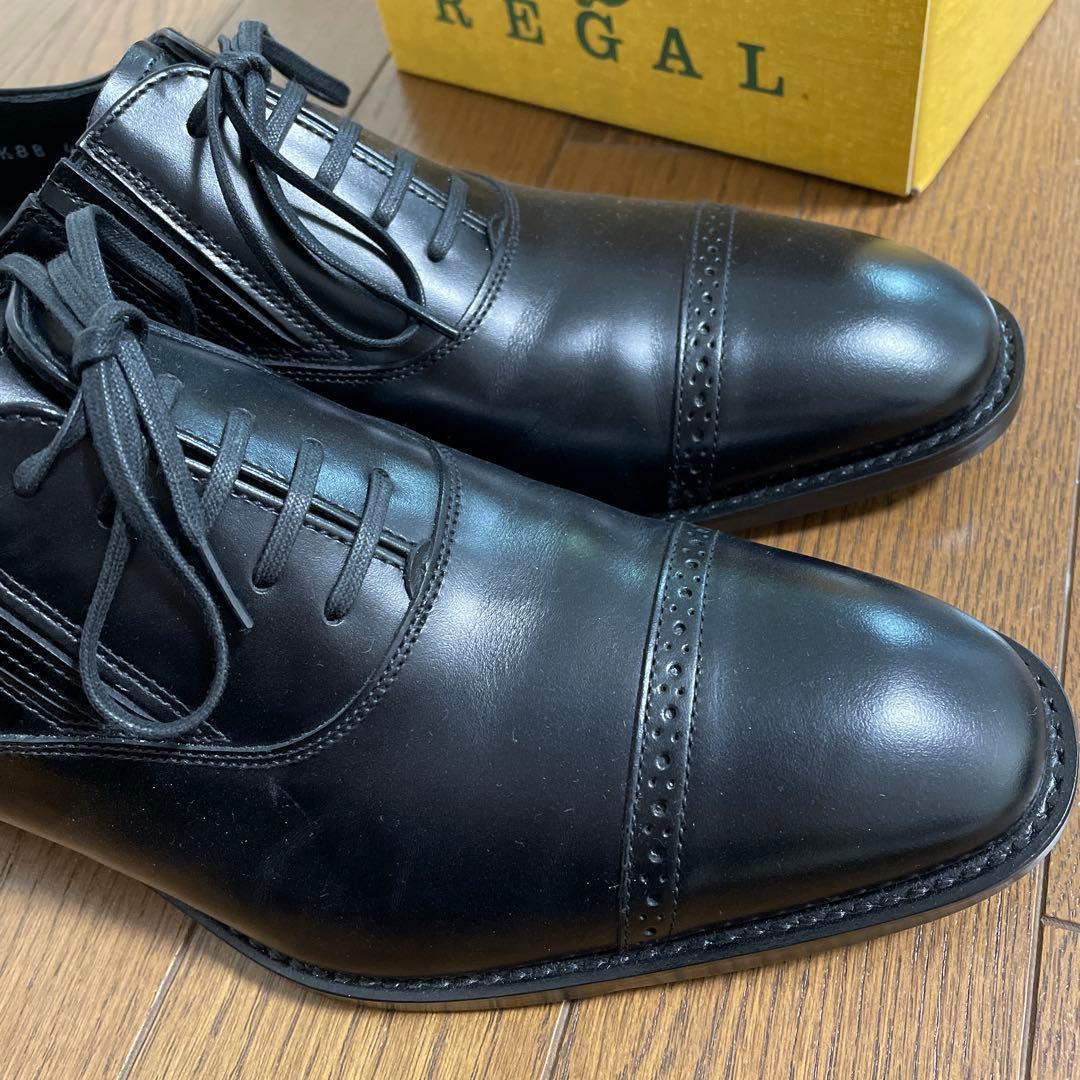 REGALリーガル　メンズ革靴　ビジネスシューズ　24㎝ 黒　ドレスシューズ