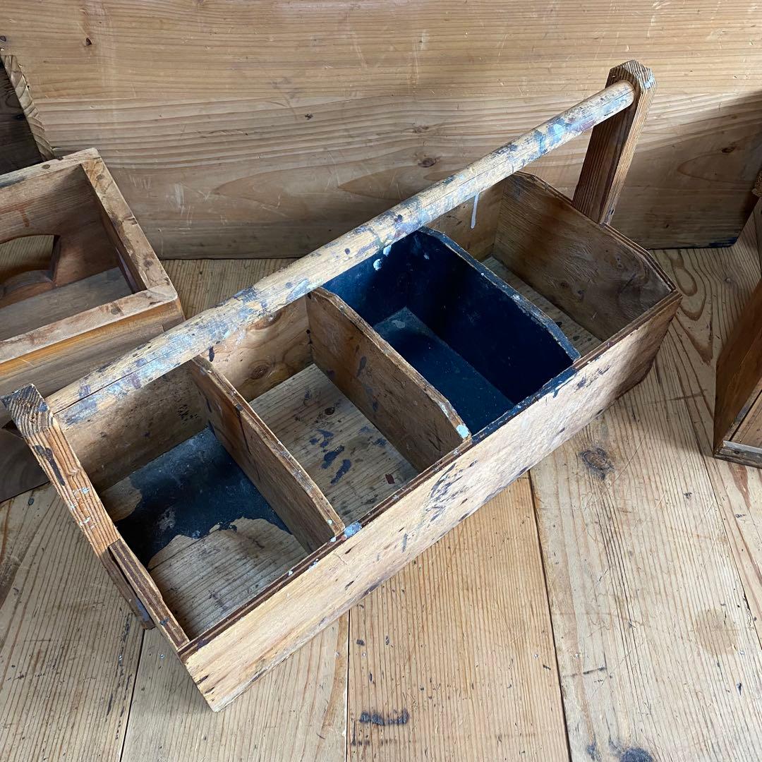 8点セット 木箱 雑貨 小物 古道具 民藝 ボックス y42