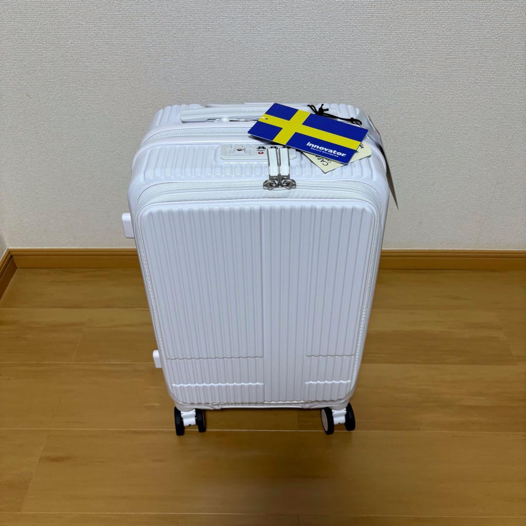 【未使用】INV50 スノーホワイト 鏡面 38L 機内持込可 イノベーター