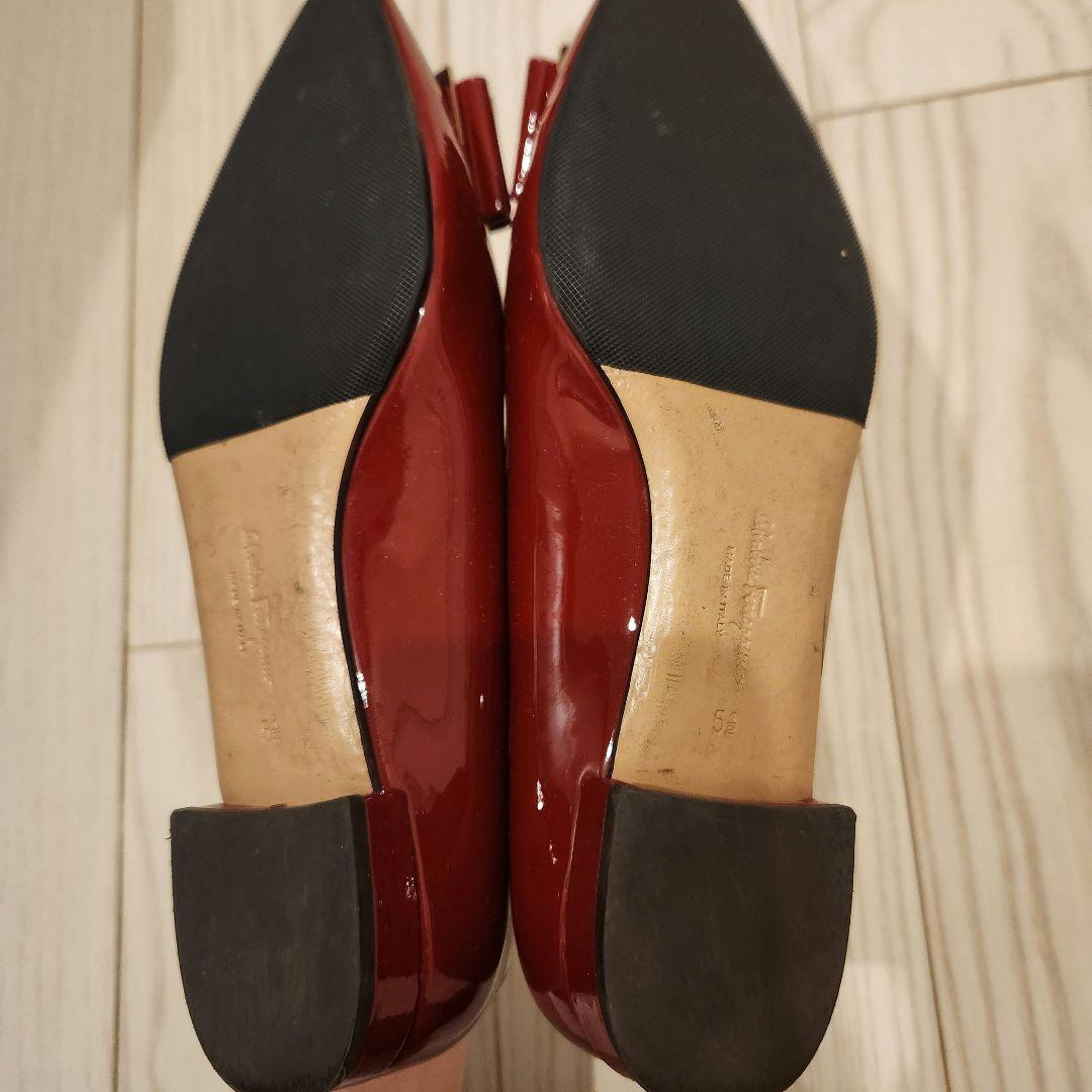 フェラガモ　フラット　ボルドー　5 1/2