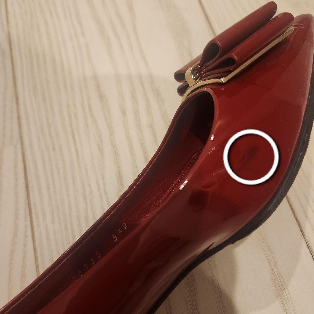 フェラガモ　フラット　ボルドー　5 1/2