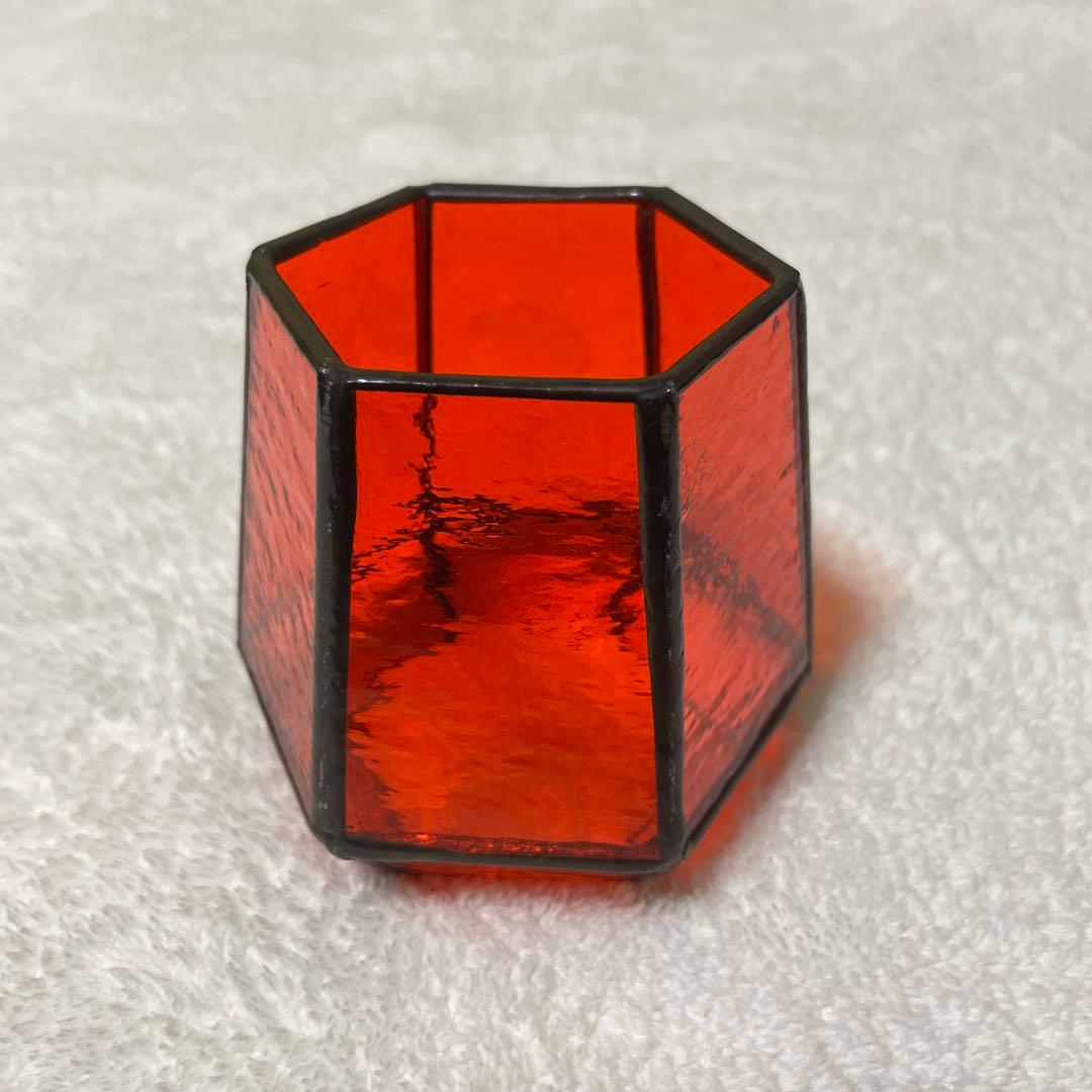 osoto雑貨　ステンドグラスグローブ フュアハンド DIETZホヤ　【夕焼け】