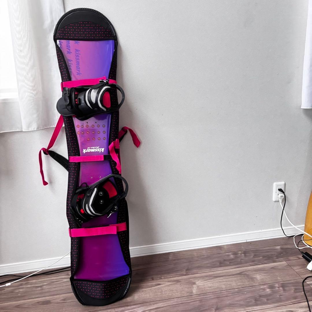 KISSMARK キスマーク　スノーボード/ビンディング　136㎝　ケース付
