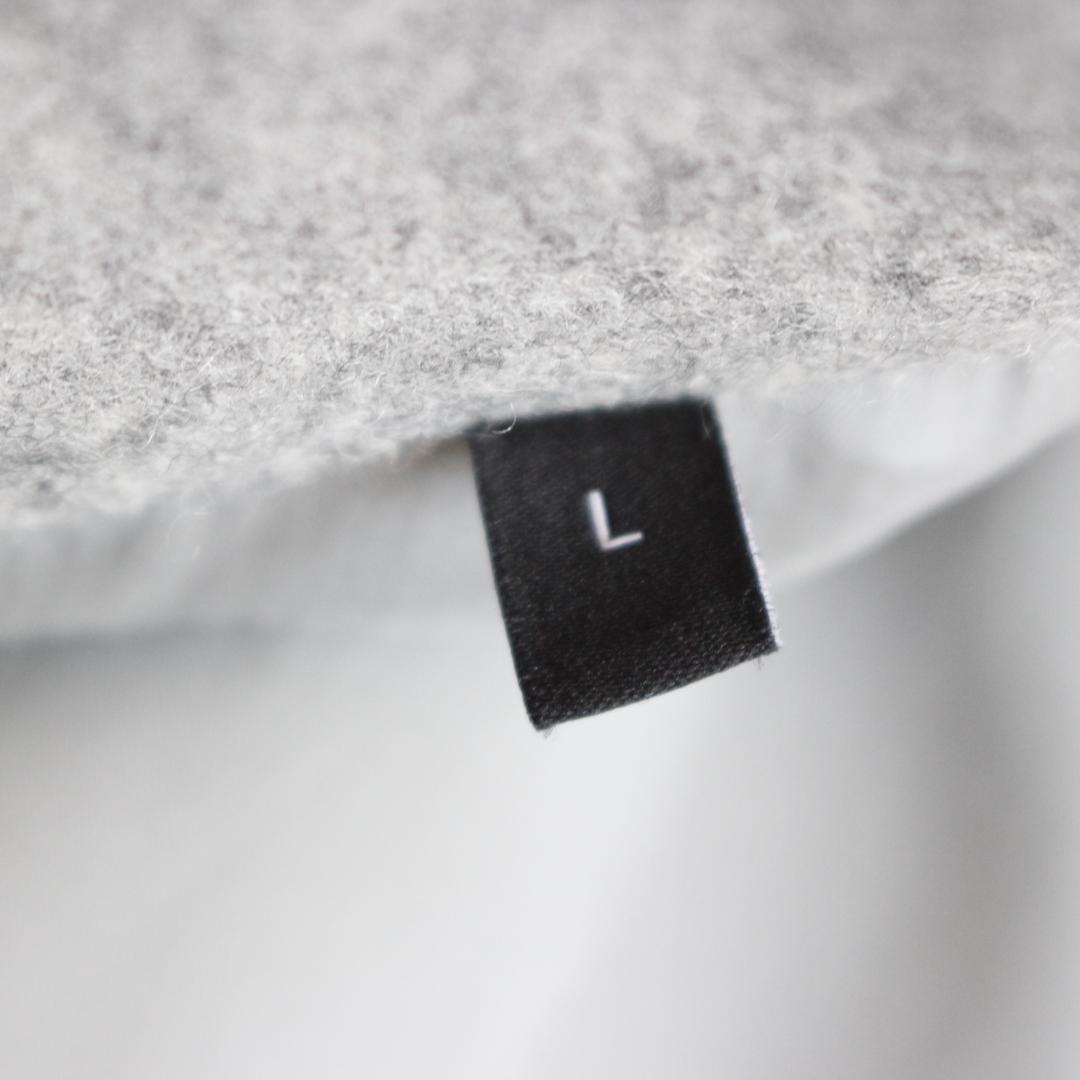 Theory スタンドカラーコート Lサイズ グレー ウール